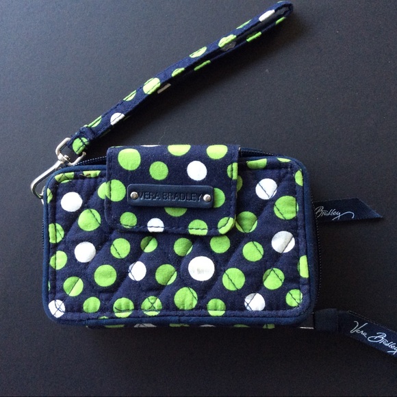 Vera Bradley Handbags - VERA BRADLEY LUCKY DOTS WALLET WRISTLET NWOT